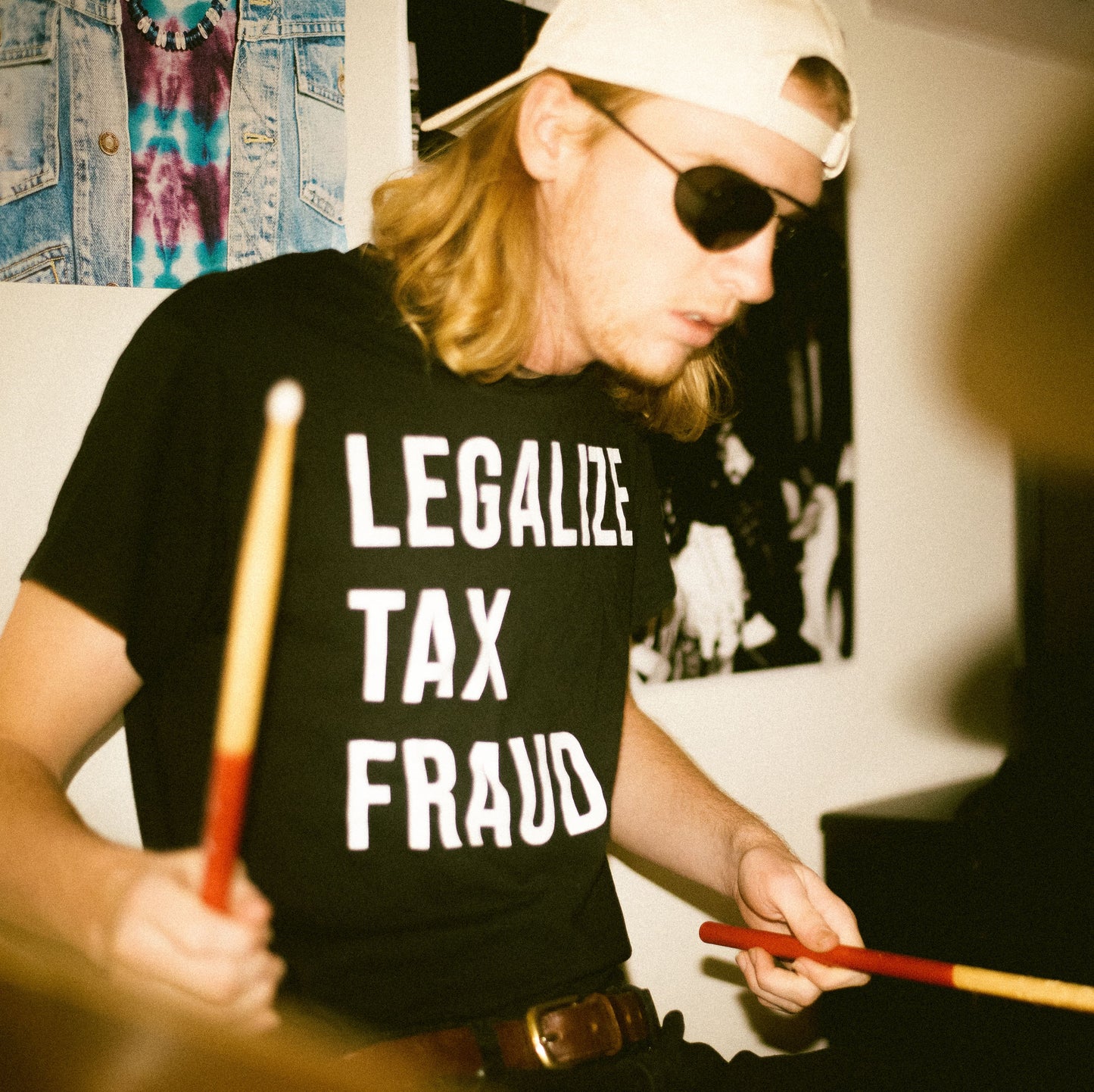 Legalize Tax Fraud Reverse Staple Tee